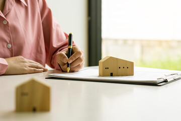 Businessman or home sales representative working Businessman or home sales representative working...