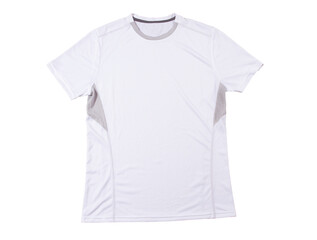 modern t-shirt close up, tshirt for running, white sport T-shirt mock up