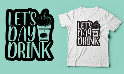 Halloween T shirt design vector.let's day drink t shirt design concept.Halloween Party deisgn.My First Halloween designs.