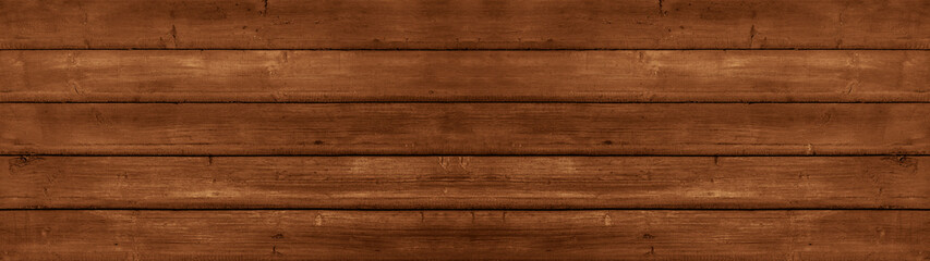 Fototapeta na wymiar Old brown rustic dark grunge wooden timber wall table texture - wood background banner panorama
