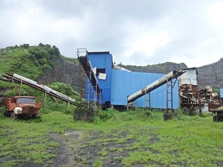 abandoned stone mining