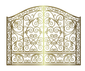 golden vintage gate