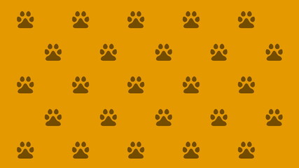 Fototapeta na wymiar dog footprint Pattern Background 