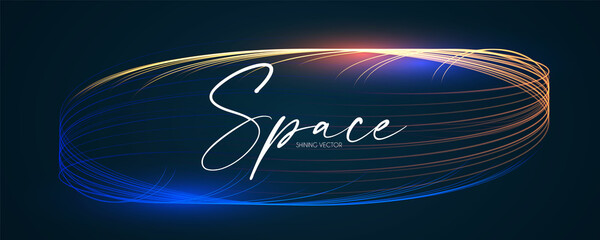 Hologram motion striped light effect with fluid color. Abstract shining wave background. Magic screen design