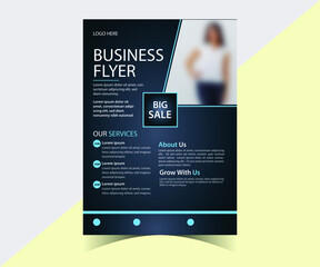 Naklejka premium Creative Corporate Flyer Design Template
