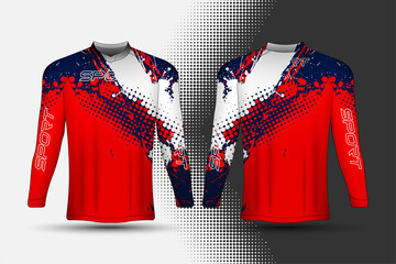 T-shirt sport racing jersey with abstract background design - obrazy, fototapety, plakaty