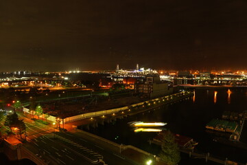Fototapeta na wymiar 港の夜景