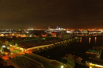 Fototapeta na wymiar 港の夜景