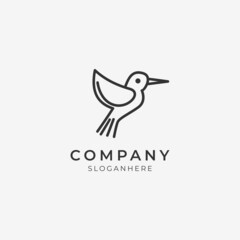 basic line art logo icon perfect for modern company