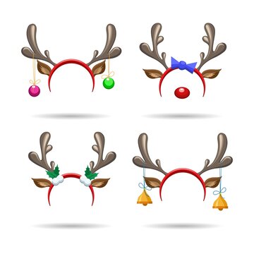 Christmas antlers headbands