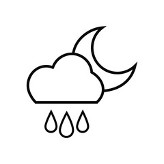 Weather icon vector set. Synoptic illustration sign collection. Weather forecast symbol or logo.
