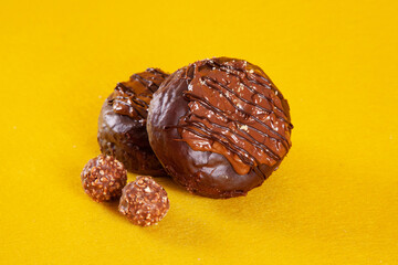Hazelnut flavoured brioche gourmet hand made doughnuts