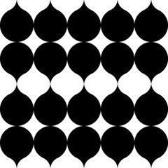 Vector Boho geometric silhouettte monochrome drawing