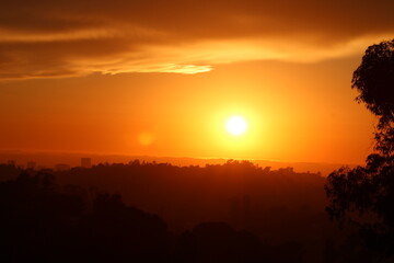 sunset in Los Angeles