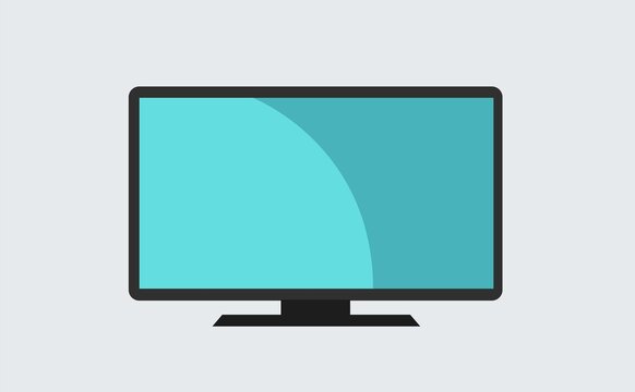 HD resolution icon for web and TV. Flat design stock vector