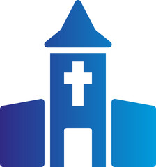 Obraz premium church icon