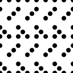 Dots seamless pattern. Circles ornament. Dot shapes motif. Circle forms backdrop. Dotted wallpaper. Rounds background. Digital paper, textile print, web design, abstract image.