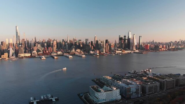Manhattan dramatic drone footage