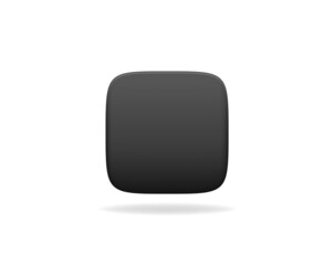Black square buttons mobile app template