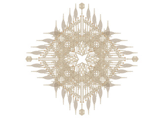 
wunderschöner Makramee Stern Anhänger