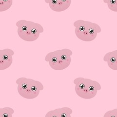 Fototapeta premium cute pattern for kids with pigs