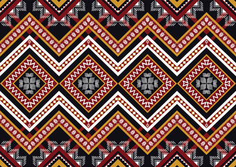 Geometric ethnic oriental ikat pattern traditional Design for background,fabric,wrapping,clothing,wallpaper,Batik,carpet,embroidery style.