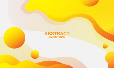 Colorful geometric background. Orange elements with fluid gradient. Dynamic shapes composition. Eps10 vector