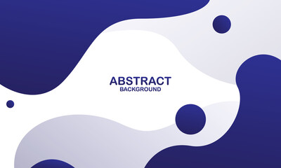 Blue liquid color background design. Dynamic shapes composition. Vector illustration