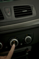 car interior steering wheel air conditioning control knobs