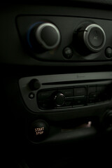 car interior steering wheel air conditioning control knobs