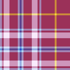 Seamless vector tartan pattern for fabric, textile, wrapping etc. Plaid background