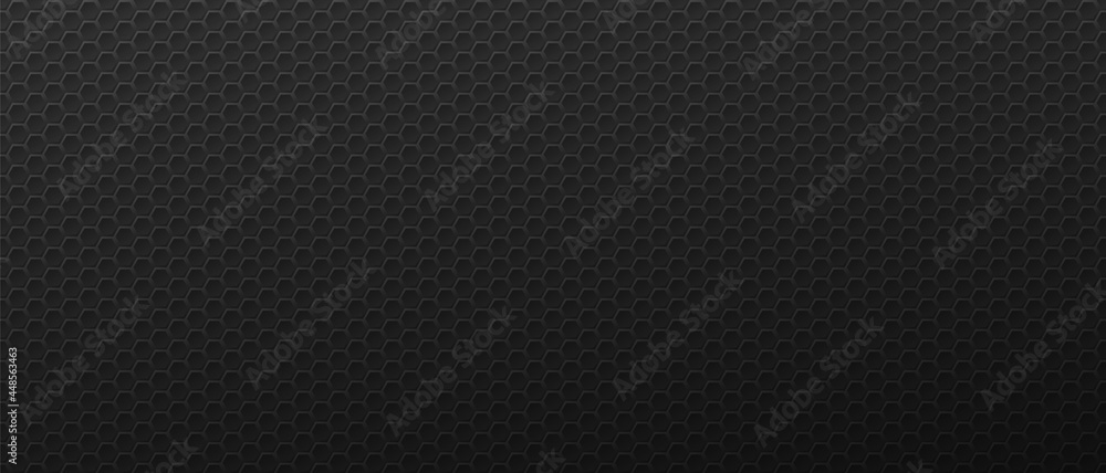 Poster dark honeycomb convex hexagons background