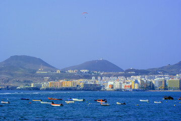 Obraz premium panoramic view of the city of las palmas