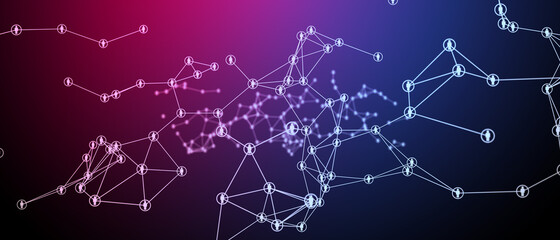 network di persone, rete di utenti e relazioni, connessione internet