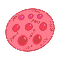 popit. pop it . antistress toy. Children's entertainment. trend.  vector eps 10