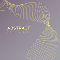 Abstract Modern Grey Background with Yellow Line Elements