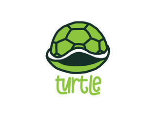 Turtle logo graphic design concept. Editable sea turtle element, can be used as logotype, icon, template in web and print