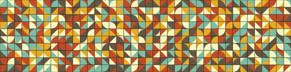 Fototapeta premium Abstract Geometric Pattern generative computational art illustration