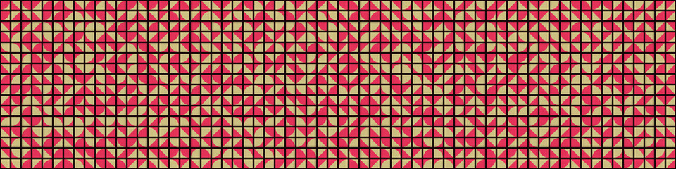 Fototapeta premium Abstract Geometric Pattern generative computational art illustration