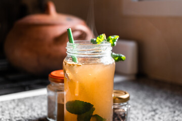 Healthy herbal and seed infusion