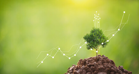 CSR concept and business planting, Sustainability of business - Powered by Adobe
