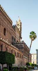 Fototapeta na wymiar Palermo Cathedral Bell tower