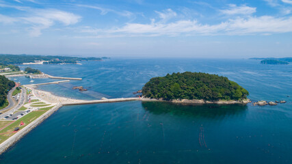 Fototapeta premium 《宮城県》南三陸：志津川湾