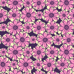 Abstract Floral Seamless Pattern Background