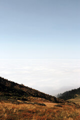 sunset over the mountain