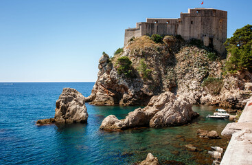 Fototapeta na wymiar Lovrijenac fortress in Dubrovnik, Croatia