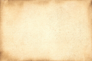Aged texture of old vintage brown parchment paper, can be use as abstract background, wallpaper,  webpage, copy space for text.