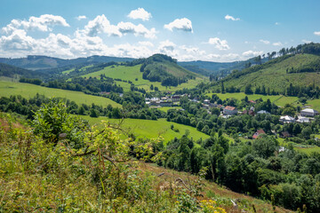 landscape of the mountains