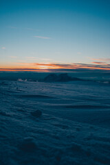 Obraz premium sunset in the mountains