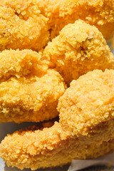 fried wings close up